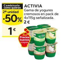 2ª unidad -50% en los productos señalizados