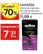 Oferta en cápsulas de café