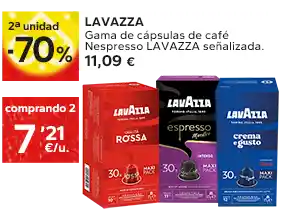 Oferta en cápsulas de café