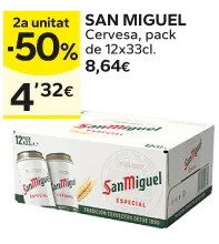 2a unitat -50% en els productes senyalats