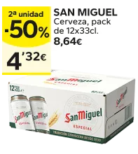 2ª unidad -50% en los productos señalizados