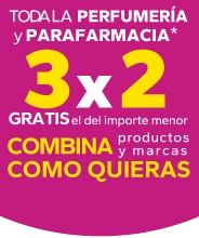 Toda la perfumería y parafamacia 3x2