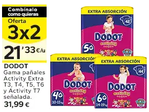 Oferta 3x2 en los productos señalizados