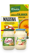 Productos Hellmann's, Ligeresa, Calvé, Knorr y Maizena