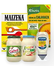 Productos Hellmann's, Ligeresa, Calvé, Knorr y Maizena