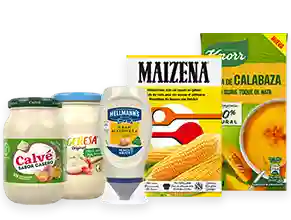 Productos Hellmann's, Ligeresa, Calvé, Knorr y Maizena