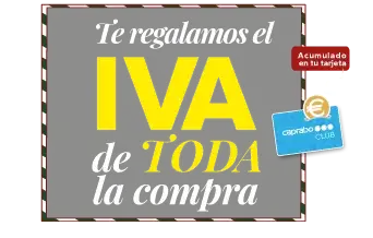 Te regalamos el IVA de toda la compra