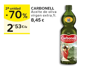 2ª unidad -50% en los productos señalizados