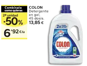 2ª unidad -50% en los productos señalizados