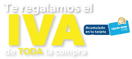 Te regalamos el IVA de toda la compra