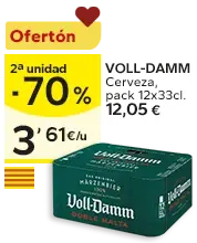 2ª unidad -50% en los productos señalizados