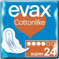 Compresa super amb ales EVAX Cottonlike, paquet 24 u