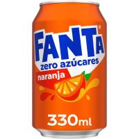 Refresc de taronja FANTA Zero, lata 33 cl