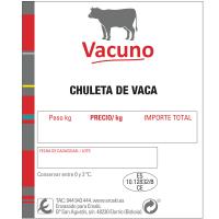 Chuleta de vaca individual skin, bandeja aprox. 500 g