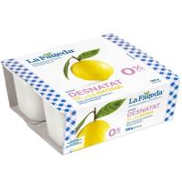 Iogurt desnatat sabor llimona LA FAGEDA, pack 4x125 g