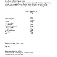 Mostaza en grano a la antigua BORNIER, frasco 150 g