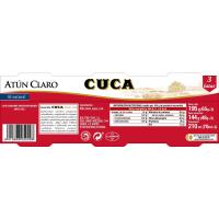 Tonyina clara natural CUCA, pack 3x48 g