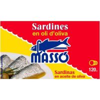 Sardines en oli MASSÓ, llauna 120 g