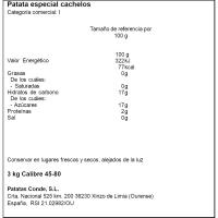 Patata Kennebec para Cachelos, bolsa 3 kg