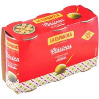 Olives farcides d`anxova LA ESPAÑOLA, pack 3x150 g