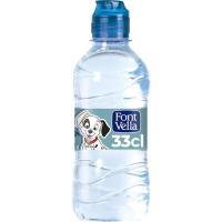 Agua mineral con gas Font Vella 50 cl.