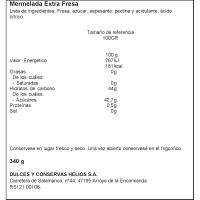 Mermelada de fresa HELIOS, frasco 340 g 