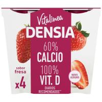 Postres 0% maduixa Densia DANONE, pack 4x120 g