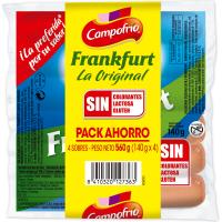 Salsitxes Frankfurt CAMPOFRÍO, pack 4x140 g