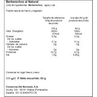 Berberecho natural 35/45 CABO DE PEÑAS, lata 63 g