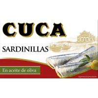 Sardinetes en oli d`oliva ecològic CUCA, llauna 90 g