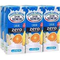 Lactozumo zero sabor Caribe DON SIMON, pack 6x200 ml