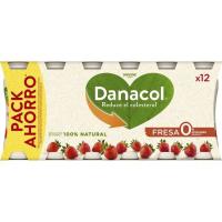 Iogurt per a beure sabor maduixa DANACOL, pack 12x100 ml