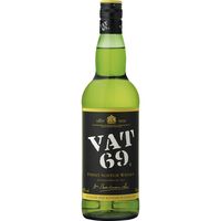 Whisky VAT 69, ampolla 70 cl