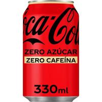 Refresc de cola COCA-COLA ZERO ZERO, llauna 33 cl