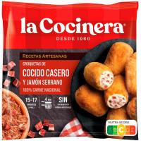 Croquetes de cuit-pernil serrà LA COCINERA, bossa 500 g