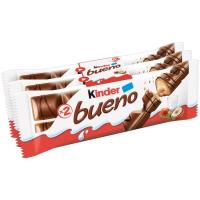 Barreta de xocolata KINDER Bueno, pack 3x43 g