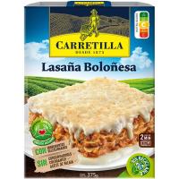 Lasaña a la boloñesa CARRETILLA, bandeja 375 g