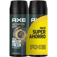 Desodorante para hombre Dark Temptation AXE, pack 2x150 ml 