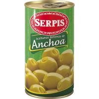 Olives farcides d`anxova EL SERPIS, llauna 150 g