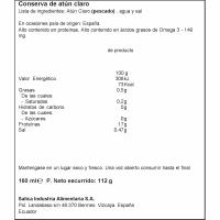 Atún claro natural CAMPOS, lata 112 g