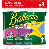 Baieta de microfibres BALLERINA, pack 3 u