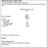 Aceite de oliva v. extra D.O. Siurana OLEAURUM, lata 50 cl