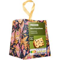 Mini Panettone tradicional EROSKI, caja 90 g