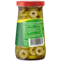 Olives verdes en rodanxes SERPIS, flascó 150 g