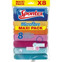 Baieta microfibra SPONTEX, pack 8 u
