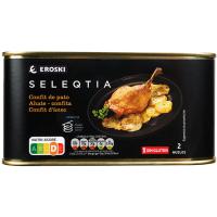 Confit de pato Eroski SELEQTIA, lata 600 g 