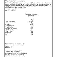 TORRÓ BOMBÓ AMET ALEMANY 250G