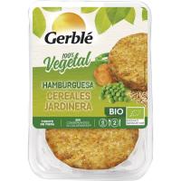 Hamburguesa de cereals jardinera GERBLÉ BIO, safata 160 g