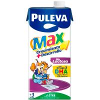 Leche infantil sin lactosa con omega 3 PULEVA, brik 1 litro