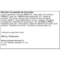 Brioche trenzado con pepitas de choco PASQUIER, paquete 600 g